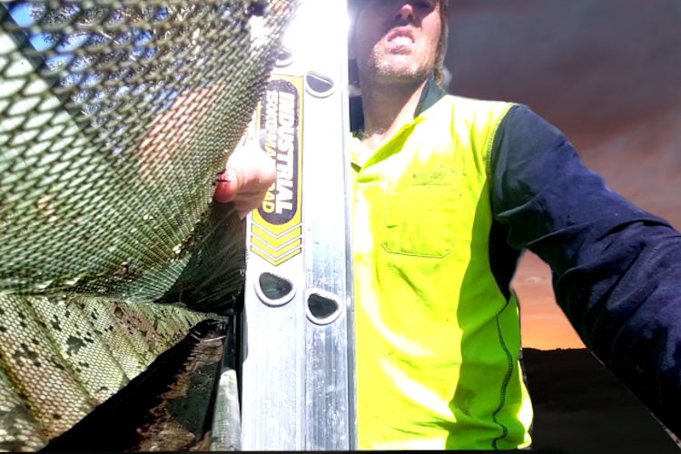 
ulladulla Gutter Cleaner`s Freshly Cleaned Gutter with Guards Display